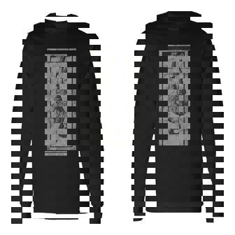 Occult The Hanged Man Tarot Card Vintage Witchcraft Medieval Long Sleeve T-Shirt - Thegiftio