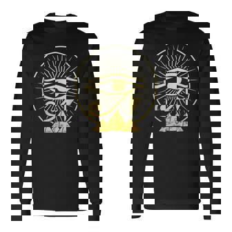 Oeil De Horus Égyptien Ankh Egypte Archéologue T-shirt à manches longues - Cadeauxyz
