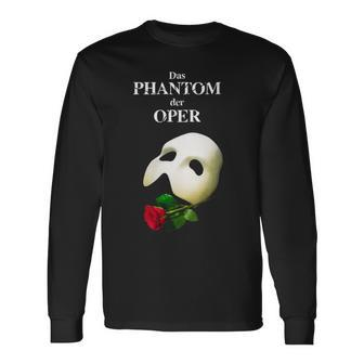 Official 'Phantom Of The Opera' German Logo Long Sleeve T-Shirt - Monsterry