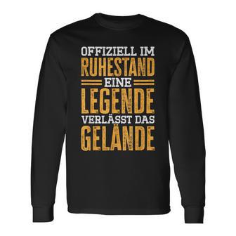 Official Im Ruhestand Eine Legende Verlässt Das Gelände S Langarmshirts - Seseable