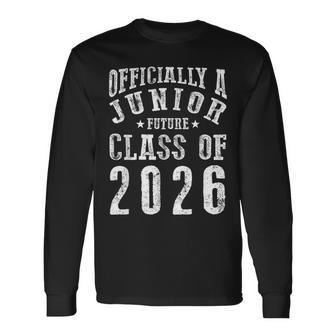 Officially A Junior Future Class Of 2026 Back To School Long Sleeve T-Shirt - Monsterry UK