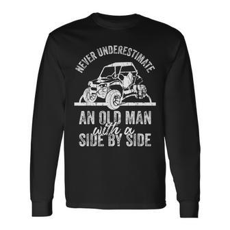 Offroad Grandpa Dad Offroad Side-By-Side Long Sleeve T-Shirt - Seseable