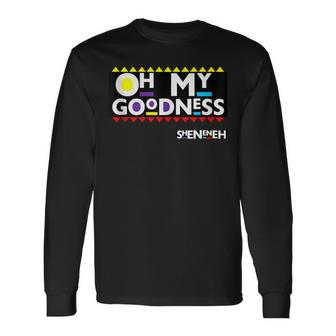 Oh My Goodness 90'S Black Sitcom Lover Urban Clothing Long Sleeve T-Shirt - Monsterry DE