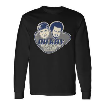 Oh Kay Plumbing Bandits 90S And Heating Wet Vintage Long Sleeve T-Shirt - Monsterry UK