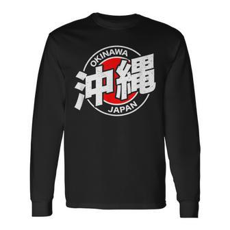 Okinawa Japan Kanji Character Long Sleeve T-Shirt - Monsterry UK