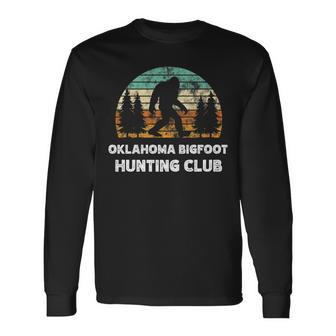 Oklahoma Bigfoot Hunting Club Sasquatch Fan Long Sleeve T-Shirt - Monsterry AU