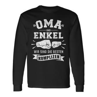 Oma Und Enkel Wir Sind Die Beste Komplizen Langarmshirts - Seseable