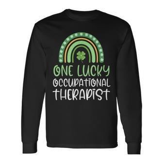 One Lucky Occupational Therapist St Patrick's Day Therapy Ot Long Sleeve T-Shirt - Seseable