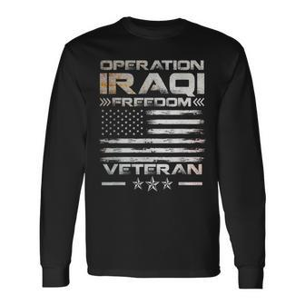 Operation Iraqi Freedom Oif Veteran Long Sleeve T-Shirt - Monsterry DE