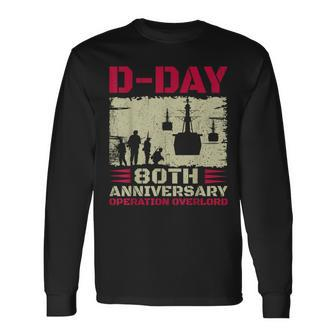 Operation Overlord 1944 D-Day 2024 80Th Anniversary Normandy Long Sleeve T-Shirt - Thegiftio UK