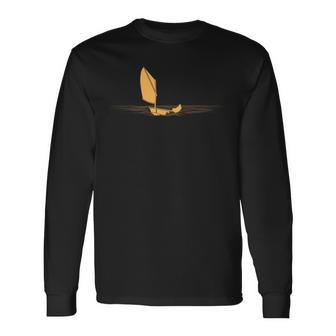 Optimist Dinghy Sailboat Lover Laser Sailing Graphic Long Sleeve T-Shirt - Monsterry AU