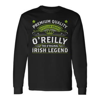 O'reilly The Original Irish Legend Family Name Long Sleeve T-Shirt - Seseable