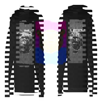 Orgullo Del Oso Orgullo Gay Bandera Bisexual Lgbtq Csd Camiseta de manga larga - Regaloses