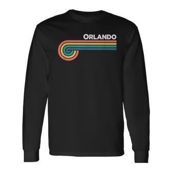 Orlando Retro Style Hometown Pride Long Sleeve T-Shirt - Monsterry UK