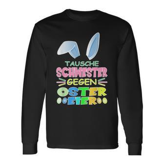 Oster T For Boys Easter Egg Langarmshirts - Seseable