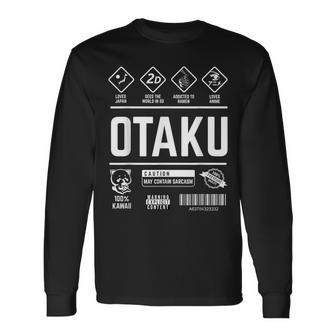 Otaku Slogan For Anime And Manga Fans Langarmshirts - Seseable