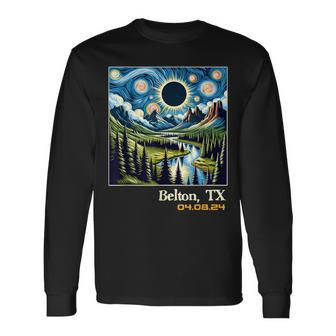 Outdoors Total Solar Eclipse Belton Texas Long Sleeve T-Shirt | Mazezy