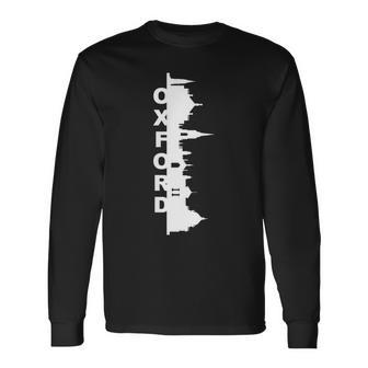 Oxford Skyline United Kingdom Of Great Britain Long Sleeve T-Shirt - Monsterry AU