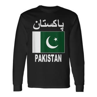 Pakistan Flag Cool Pakistani Flags Top Langarmshirts - Geschenkecke