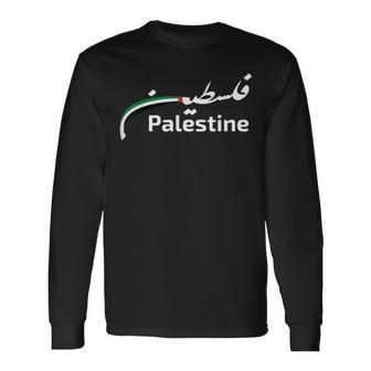 Palestine Flag Langarmshirts - Seseable