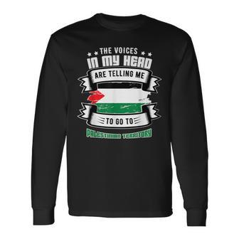 Palestinian Territory In My Head Long Sleeve T-Shirt - Monsterry AU