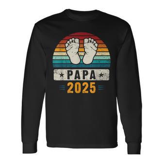 Papa 2025 Schwangerschafterkünden Werdender Papa Langarmshirts - Geschenkecke