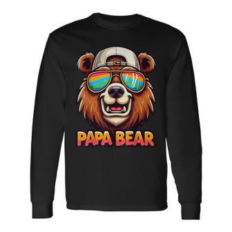 Papa Bär Papa Bearatertagsgeschenk Für Papa Spruch Lustig Langarmshirts - Geschenkecke