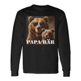 Papa Bär Geschenkatertag & Geburtstag Für Den Besten Papa Langarmshirts - Geschenkecke