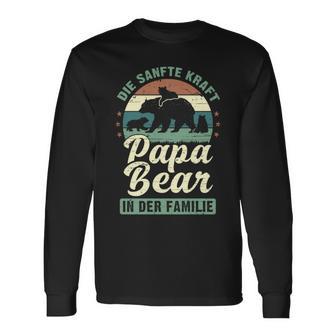 Papa Bear 3 Bären-Welpen Papa 3 Kinderatertag Bär Langarmshirts - Geschenkecke