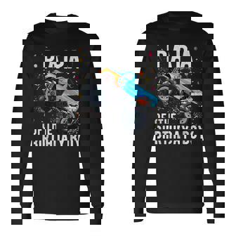 Papa Of The Birthday Boy Monster Truck Family Matching Long Sleeve T-Shirt - Monsterry