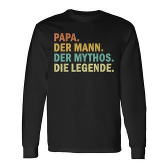 ‘Papa Der Mann Der Mythos Die Legende’ Langarmshirts - Seseable
