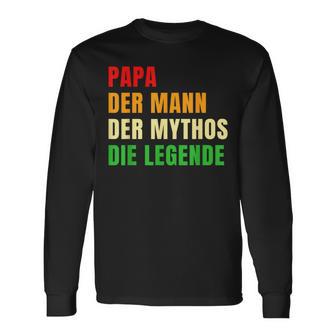 Papa Die Legend Father's Day S Langarmshirts - Geschenkecke