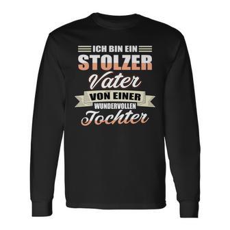 Papa Einer Wundervollen Tochter -Ater Tochter Liebe Langarmshirts - Geschenkecke