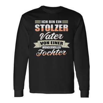 Papa Einer Wundervollen Tochter Papa Einer Wundervollliche Tochter Langarmshirts - Geschenkecke