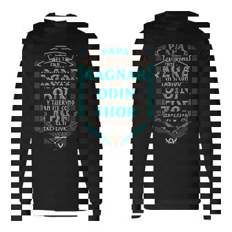 Papá Eres Tanaliente Como Ragnar Eres El Mejorikingos Camiseta de manga larga - Regaloses