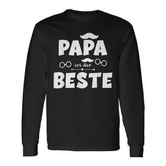 Papa Ist Der Besteatertag Weihnachten Geburtstag Langarmshirts - Geschenkecke