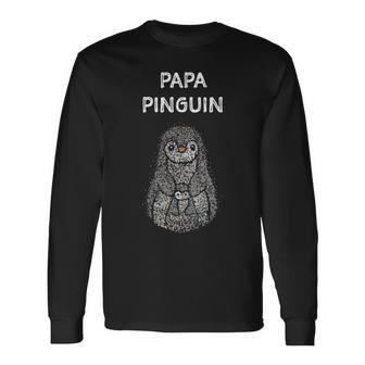 Papa Pinguin Pinguine Liebhaberatertagater Geschenk Langarmshirts - Geschenkecke