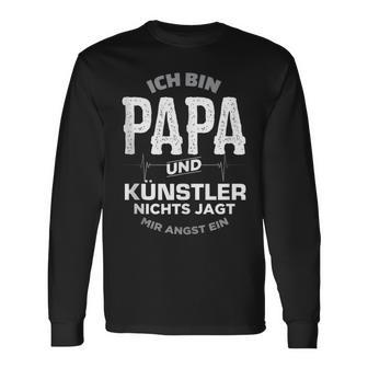 Papa Und Künstler Für Mann Freund Musiker Sänger Langarmshirts - Geschenkecke