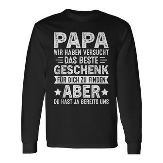 Papa Undater Geschenk Lustiger Spruch Herrenatertag Langarmshirts - Geschenkecke