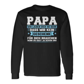 Papa Wir Liebe Dich So Sehr Papa Papa W S Langarmshirts - Geschenkecke