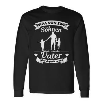 Papaon Zwei Söhn Double Cool Fatheron 2 Söhne Langarmshirts - Geschenkecke