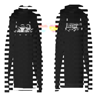 Paraguay España Bandera Latido Español Paraguayo Camiseta de manga larga - Regaloses