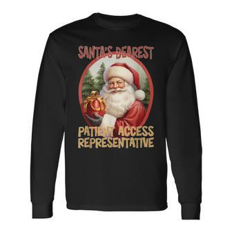 Patient Access Representative Christmas Holiday Love Xmas Long Sleeve T-Shirt - Monsterry CA