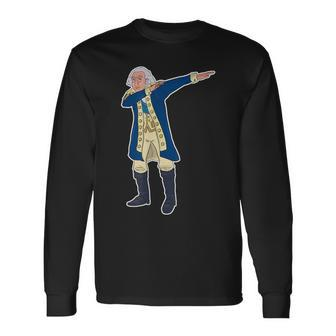 Patriotic 1St Dabbing President General George Washington Long Sleeve T-Shirt - Monsterry AU