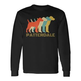 Patterdale Terrier Dog Breed Vintage Look Long Sleeve T-Shirt - Monsterry UK