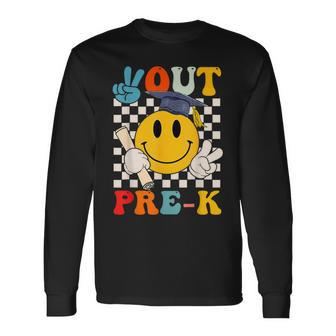 Peace Out Pre-K Student Graduation Pre-K Last Day Of School Long Sleeve T-Shirt - Monsterry UK