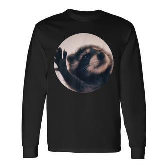 Pedro Racoon Dance Popular Internet Meme Mapache Dance Long Sleeve T-Shirt - Monsterry UK