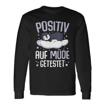 Penguin Positiv Auf Müde Getestet Penguin Black Langarmshirts - Seseable