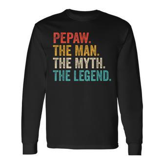 Pepaw Der Mann Der Mythos Die Legende Grandpaintage Langarmshirts - Seseable