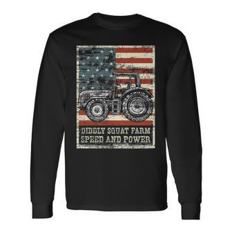 Perfect Tractor Diddly Squat Farm Speed And Power Long Sleeve T-Shirt | Mazezy